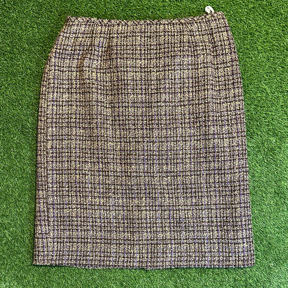Collections By Le Suit Tweed Wool Pencil Skirt